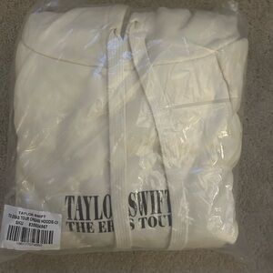 Taylor Swift Eras Tour Cream Hoodie-2X
